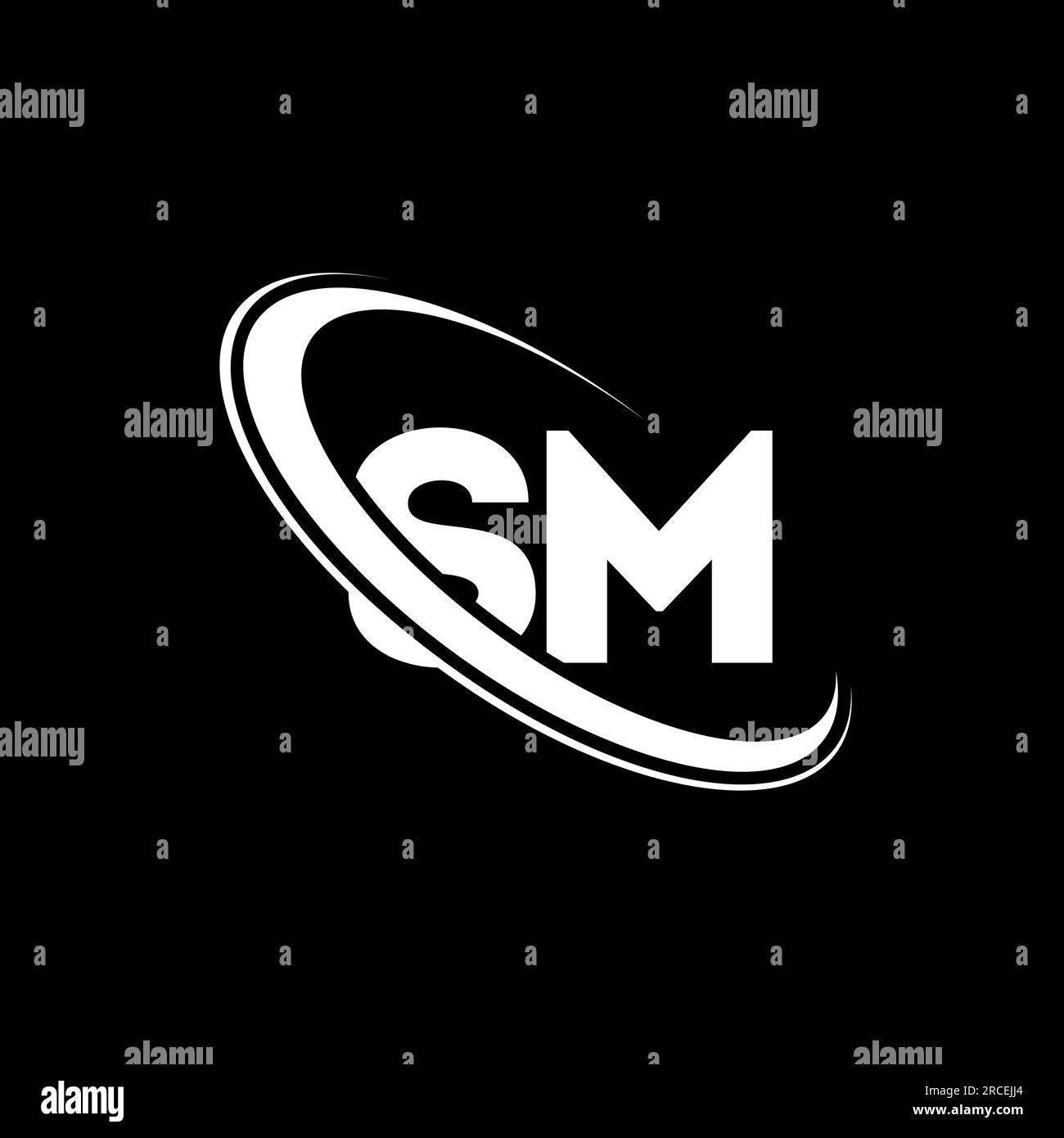 SM logo. S M design. White SM letter. SM/S M letter logo design ...