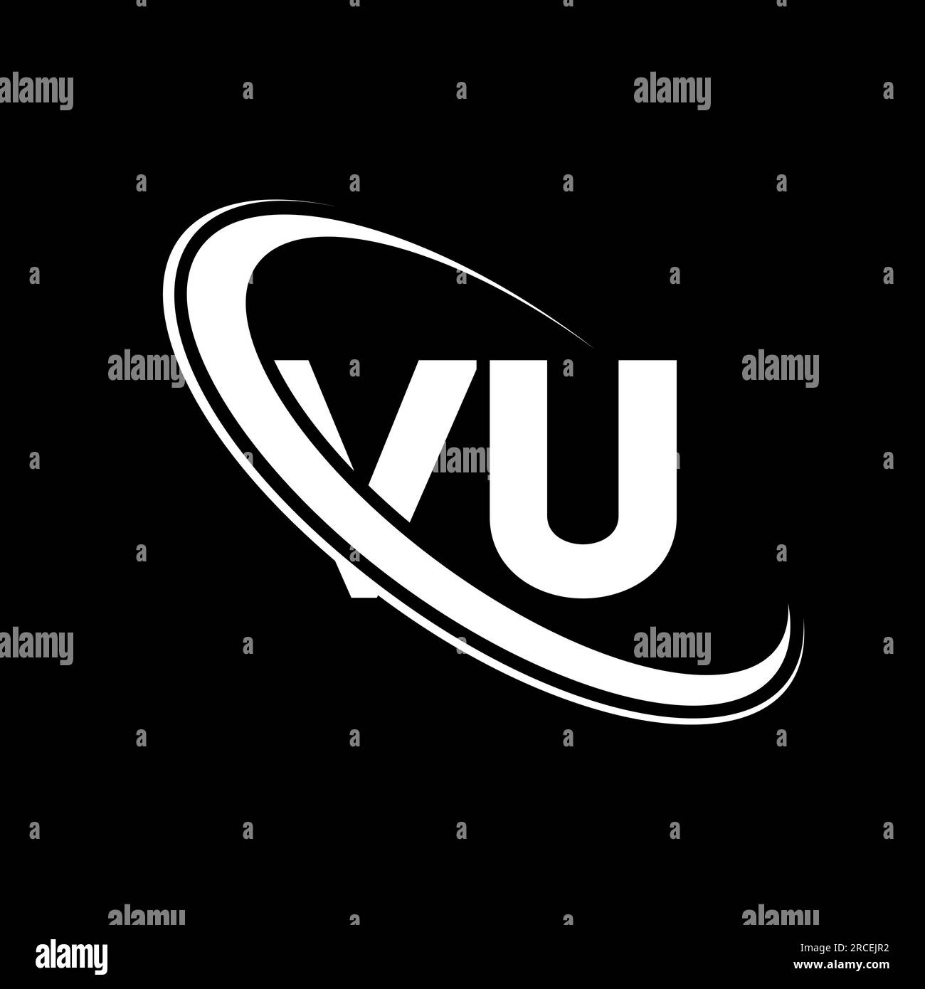 VU logo. V U design. White VU letter. VU/V U letter logo design ...