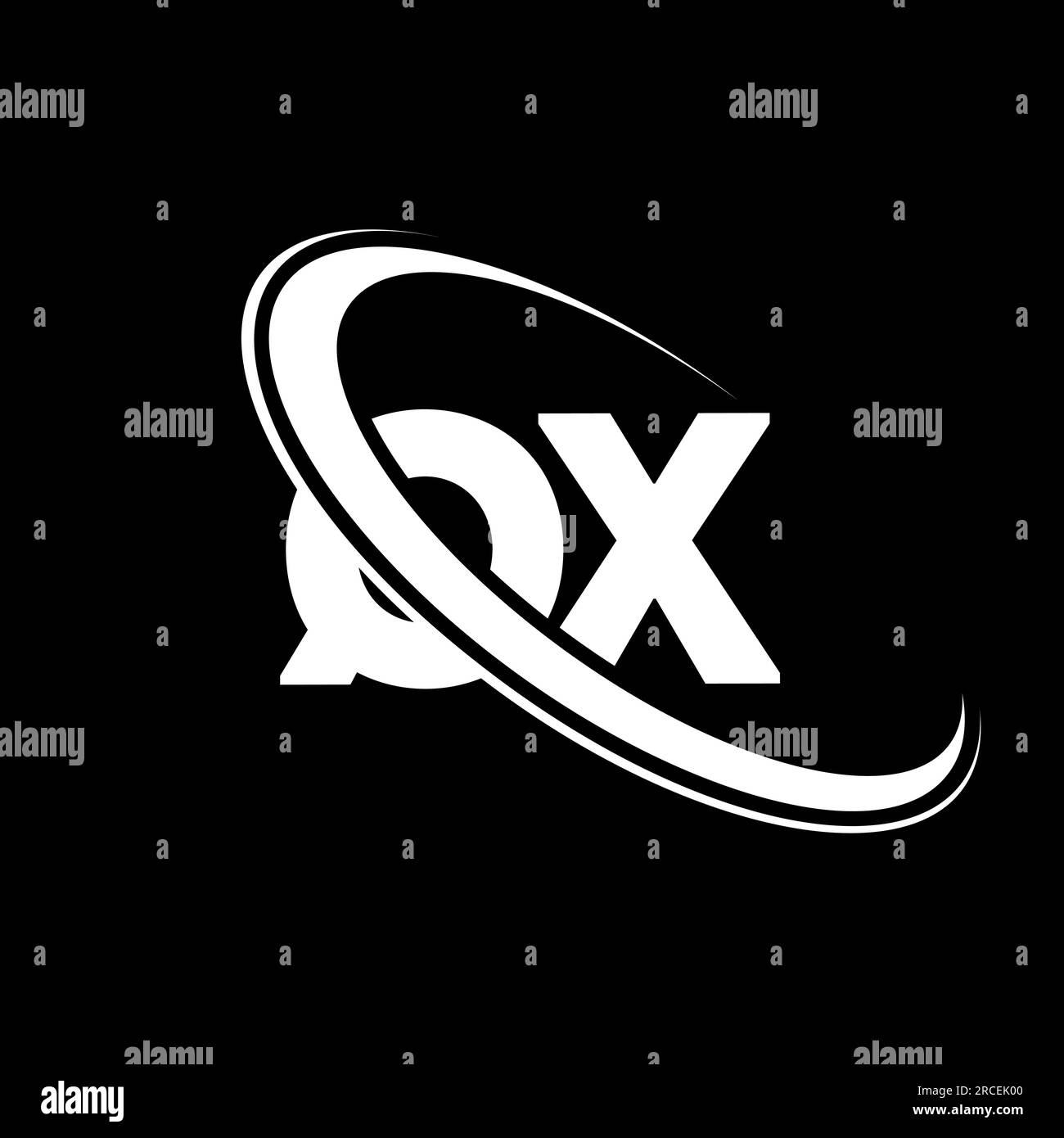 QX logo. Q X design. White QX letter. QX/Q X letter logo design