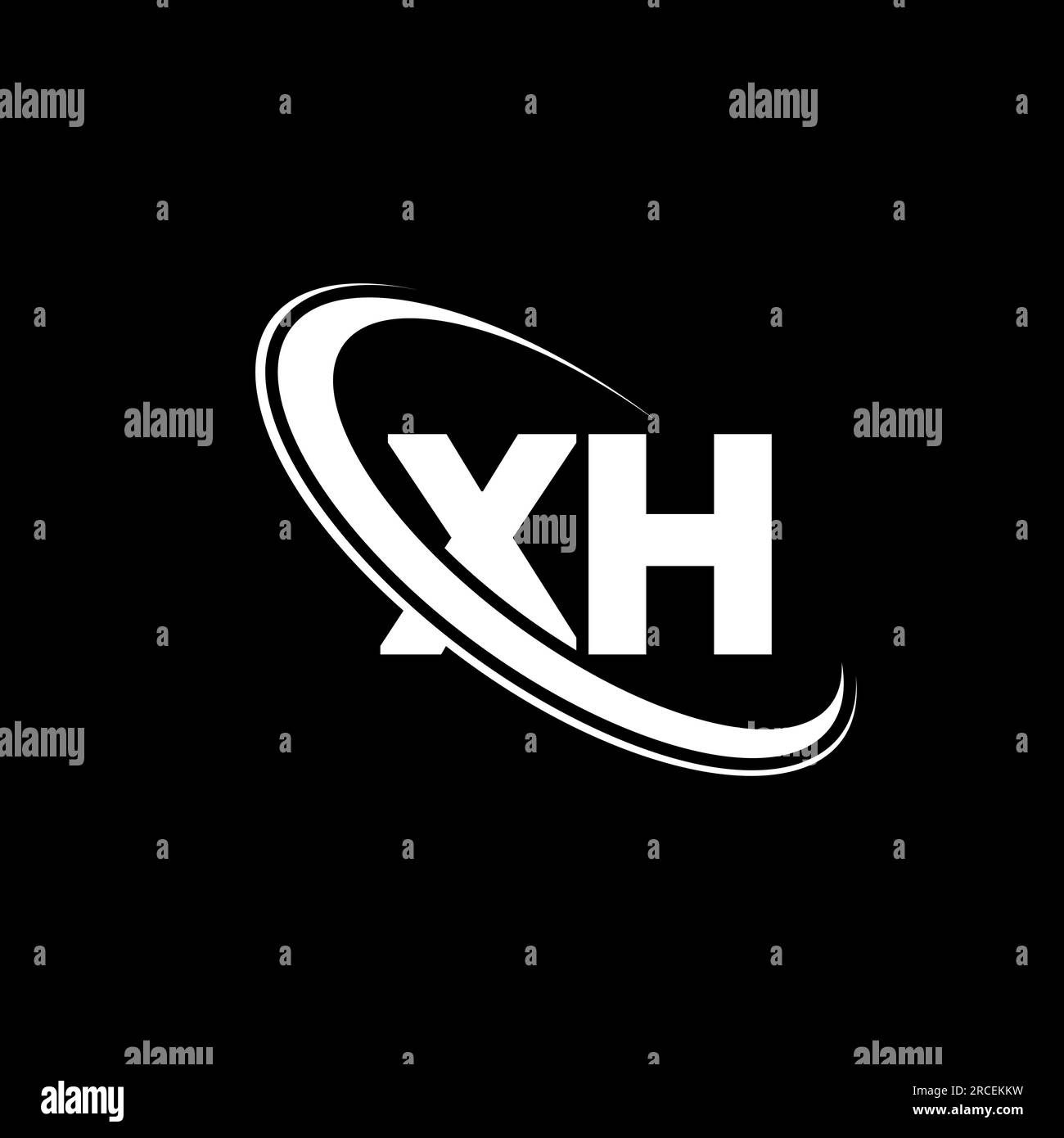 XH logo. X H design. White XH letter. XH/X H letter logo design