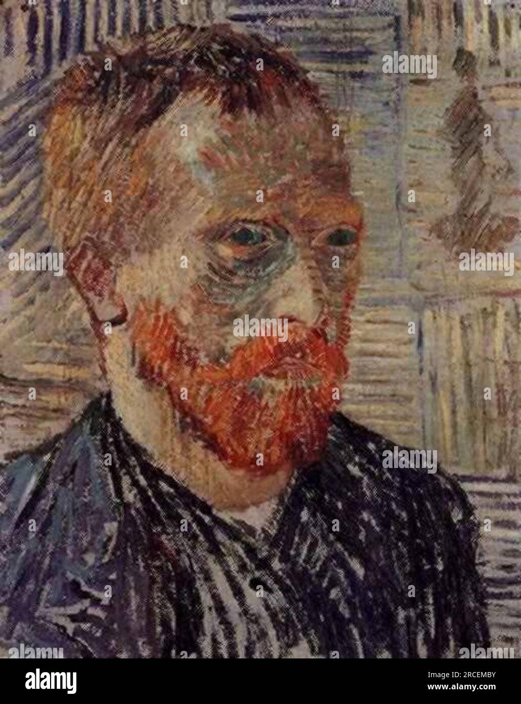 Self-Portrait with a Japanese Print 1887; Paris, France by Vincent van ...