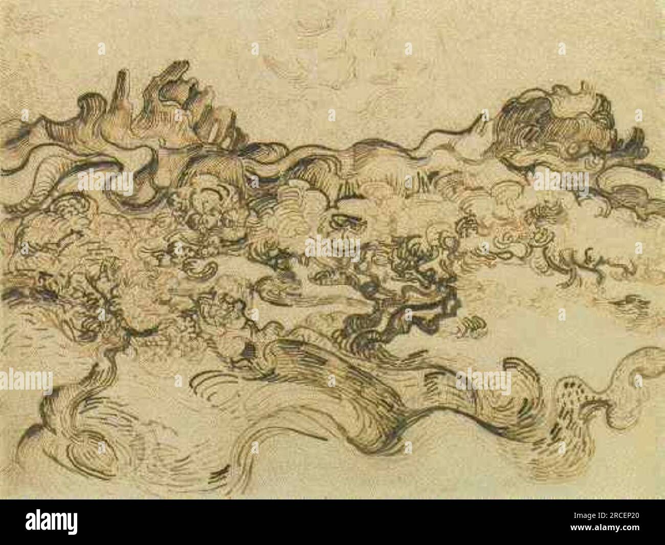 Olive Trees in a Mountain Landscape 1889; Saintrémydeprovence