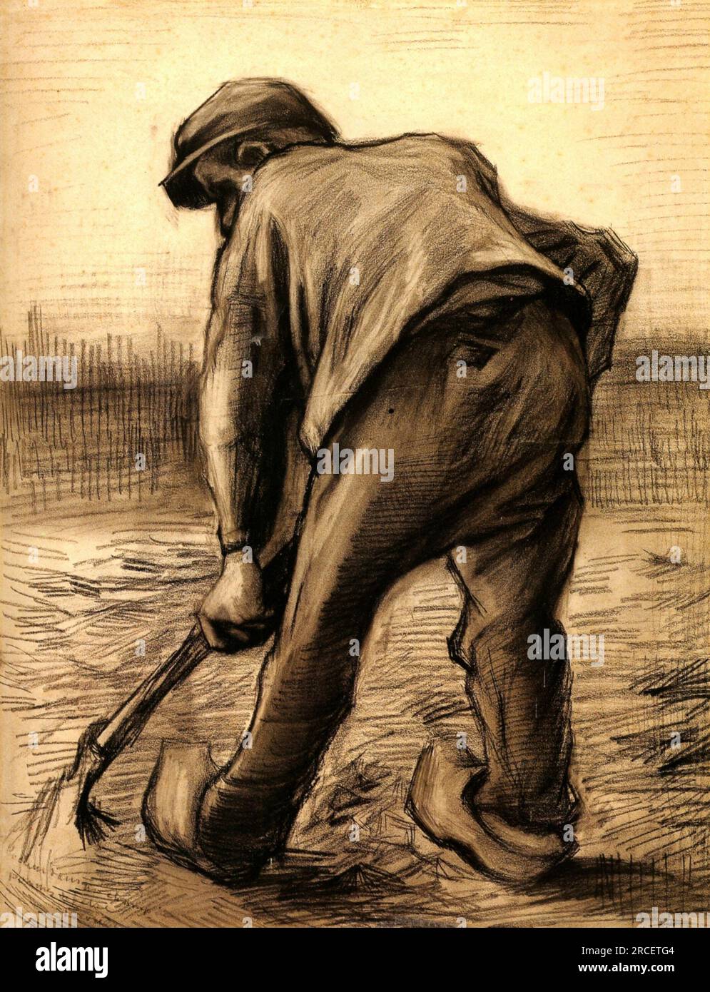Digger in a Potato Field: February 1885; Nunen / Nuenen, Netherlands by ...