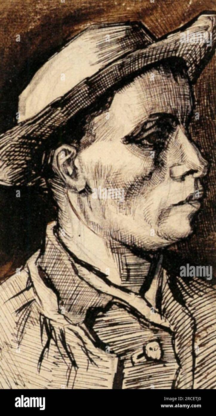 Head of a Man c.1885; Nunen / Nuenen, Netherlands by Vincent van Gogh ...