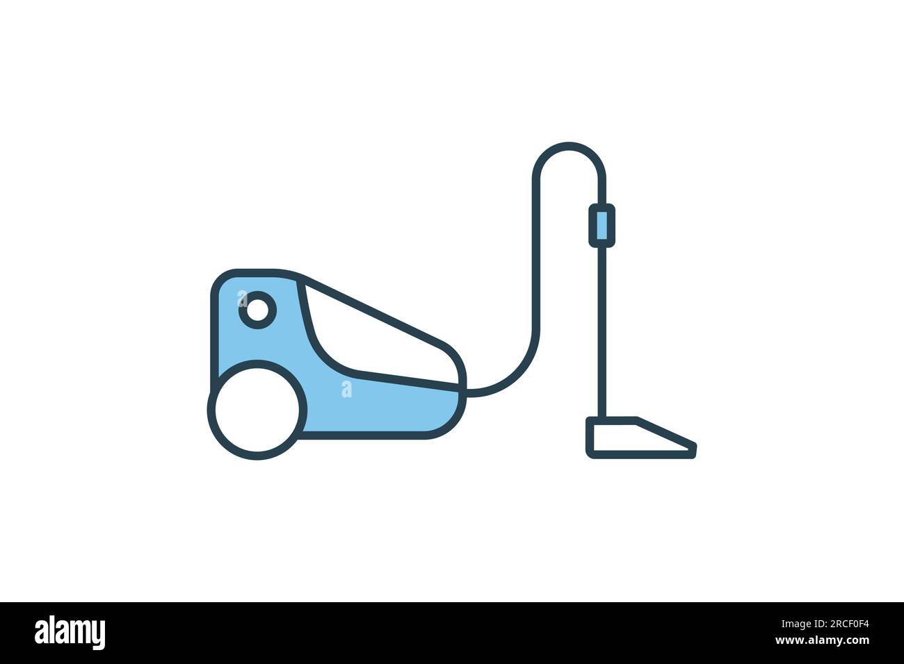 Vacuum cleaner icon. icon related to cleaning, electronic, household appliances. Flat line icon style design. Simple vector design editable Stock Vector