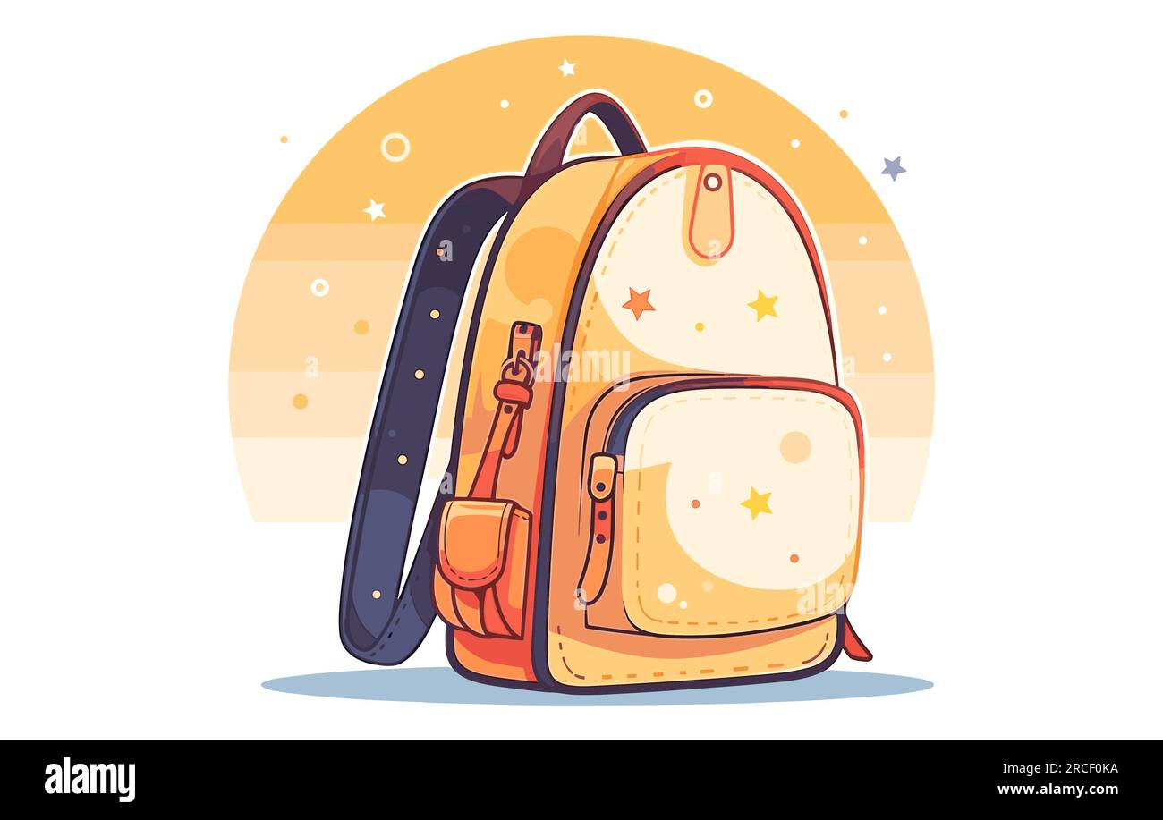 Back to school Backpack icon illustration,Back to school Backpack icon