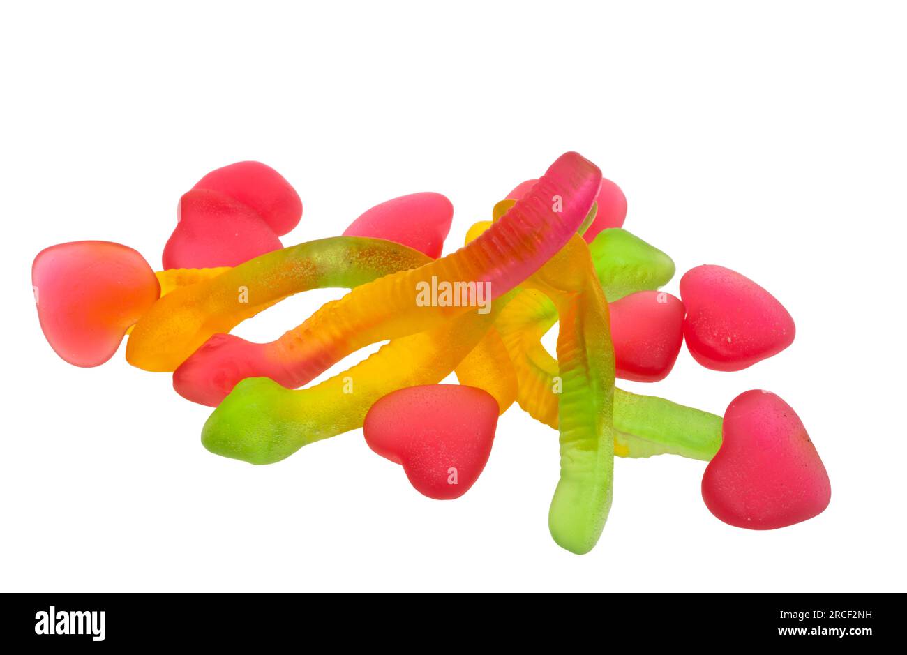 jelly candies isolated on white background Stock Photo - Alamy