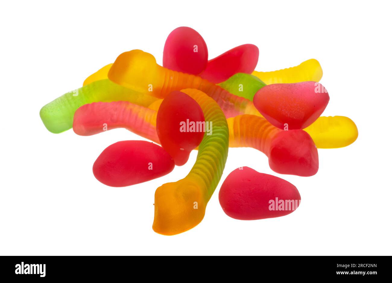 jelly candies isolated on white background Stock Photo - Alamy