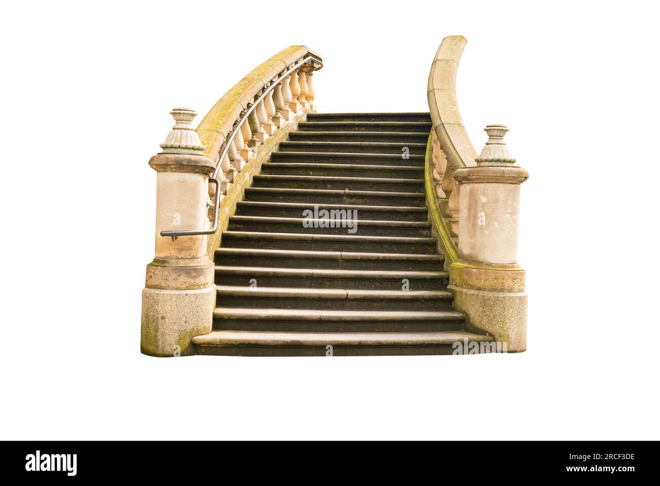 stone steps isolated on white background Stock Photo - Alamy