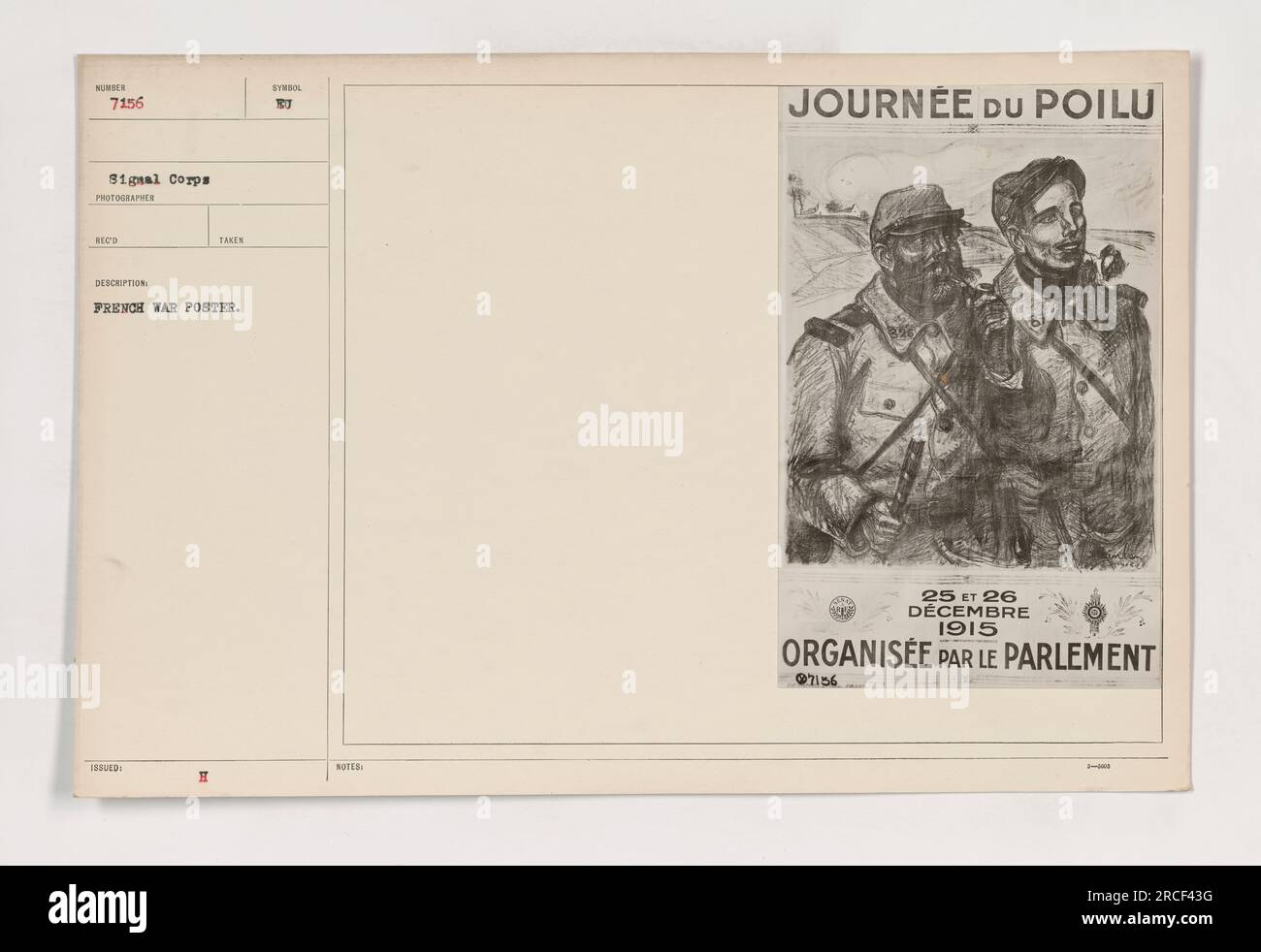 Journée Du Poilu Par Bargas – Modèle Commémoratif De 1915, édition Originale