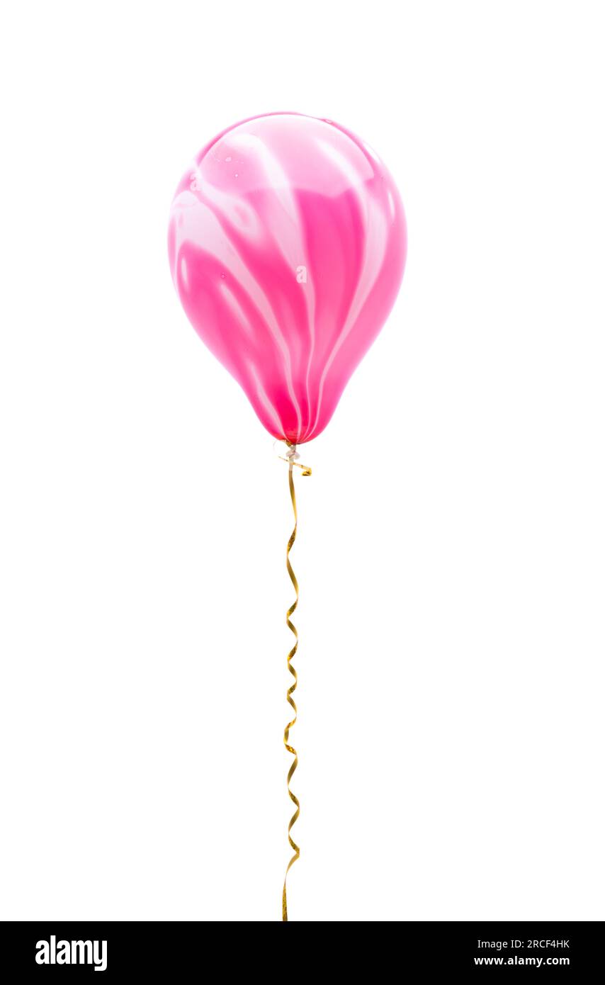 air helium balloons isolated on white background Stock Photo - Alamy
