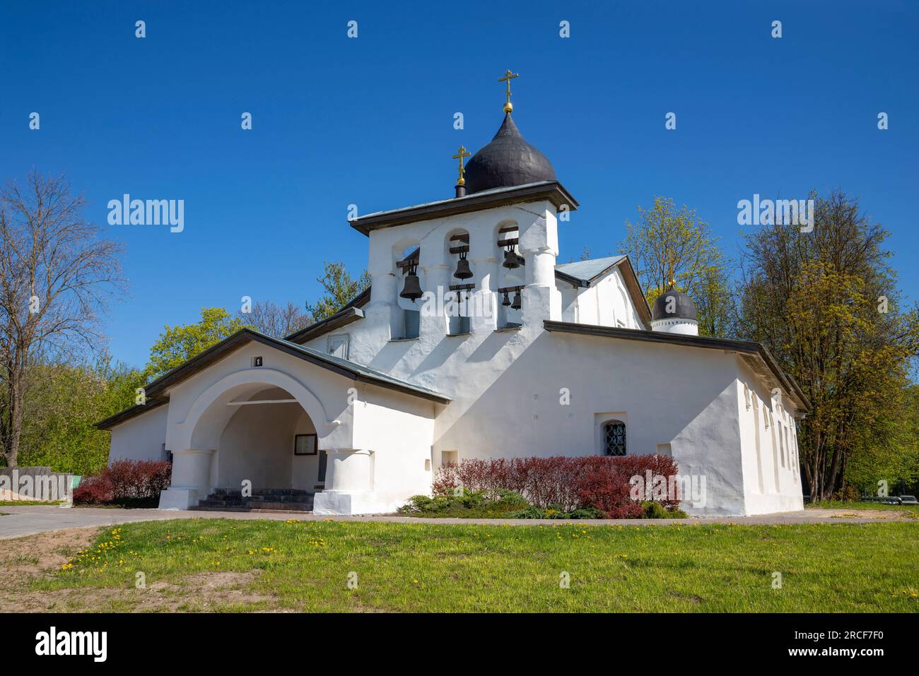 The ancient Church of the Resurrection of Christ. Pskov, Russia Stock Photo