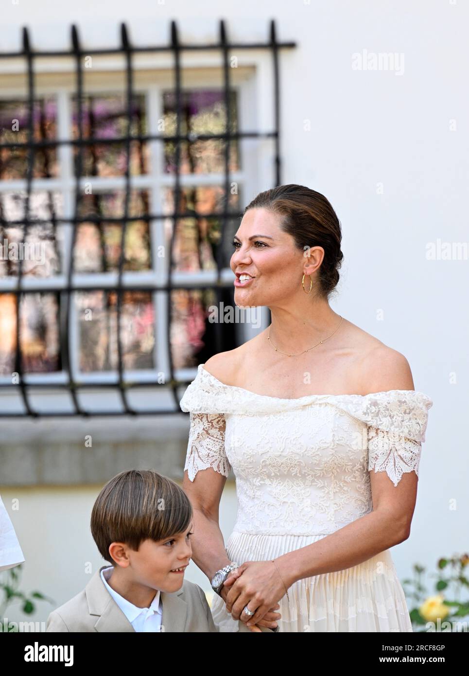 Prince Oscar and Crown Princess Victoria during Crown Princess Victoria