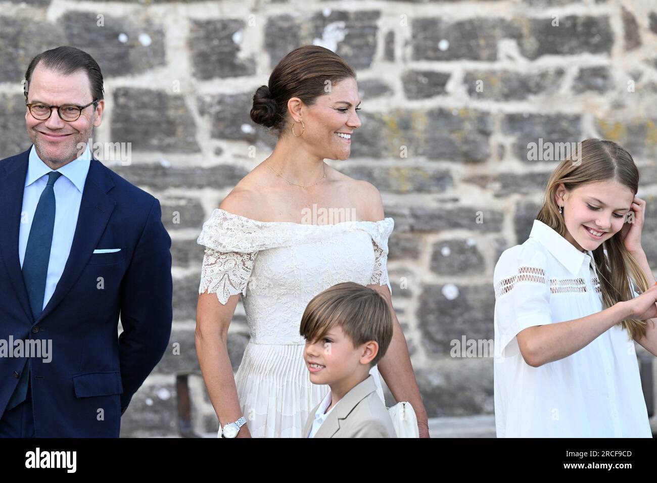 Prince Daniel, Crown Princess Victoria, Prince Oscar and Princess