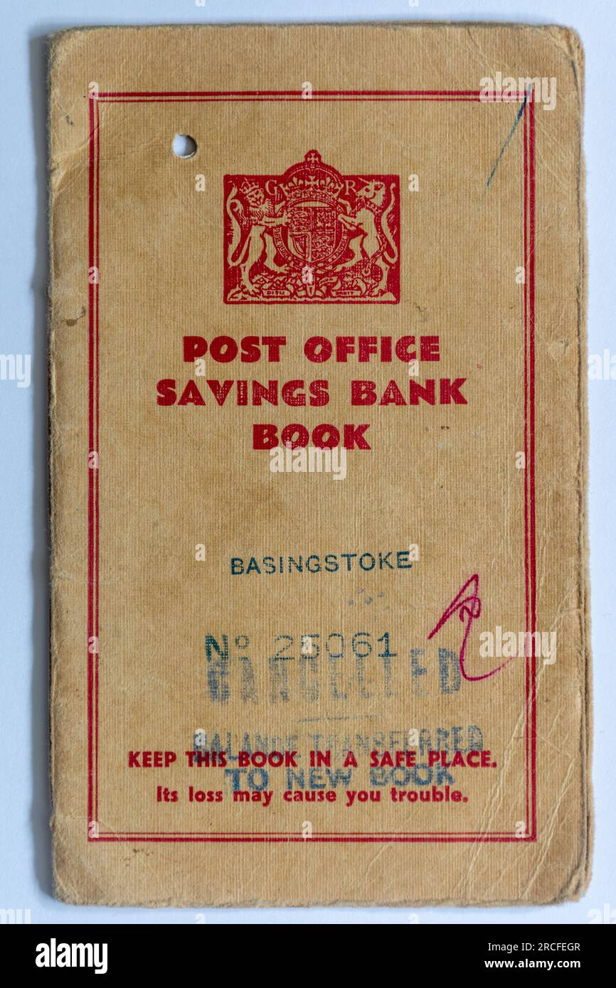 Old post office savings book hi-res stock photography and images - Alamy