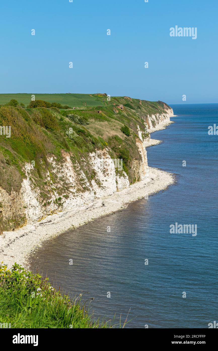 Beautiful view footage taken with the camera in Flamborough Stock Photo