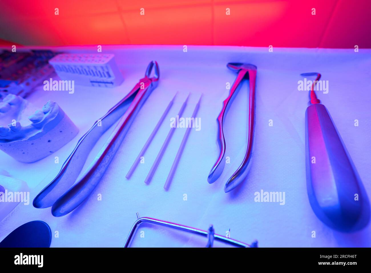 Special instruments are laid out for infrared sterilization Stock Photo ...
