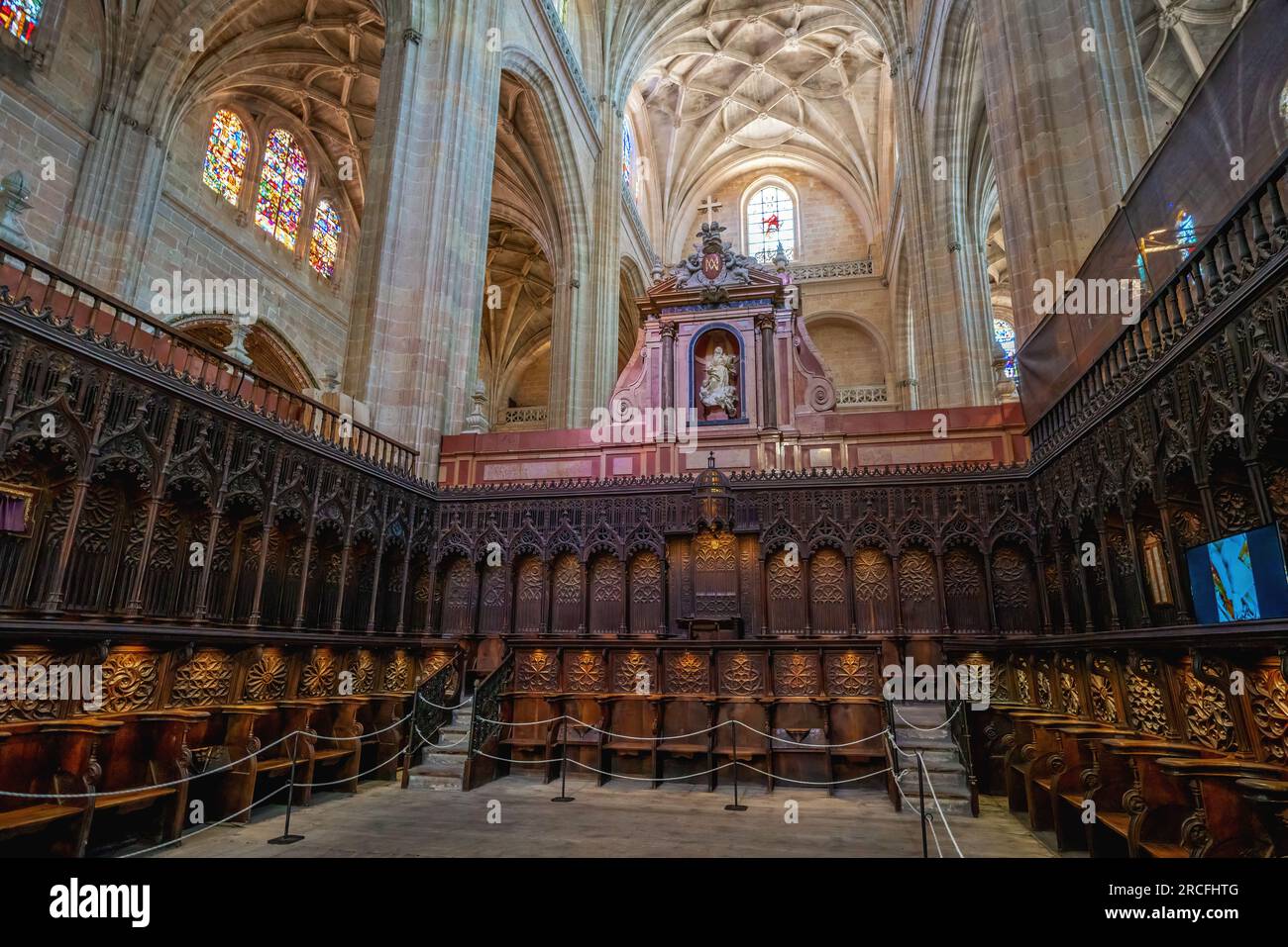 Choir at Segovia Cathedral - Segovia, Spain Stock Photo