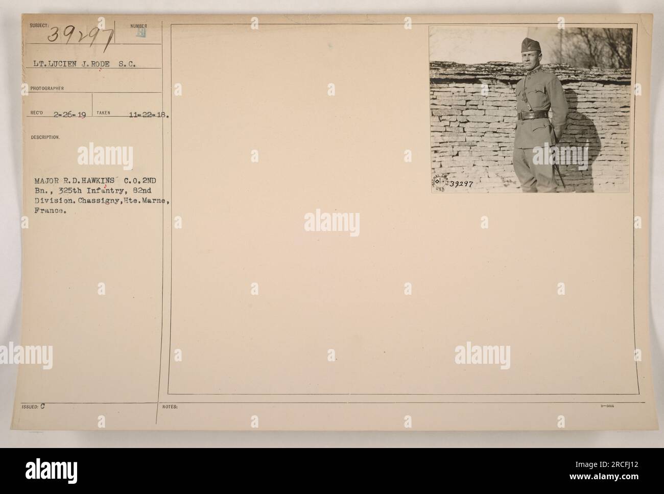 Major R.D. Hawkins, Commanding Officer of the 2nd Battalion, 325th ...