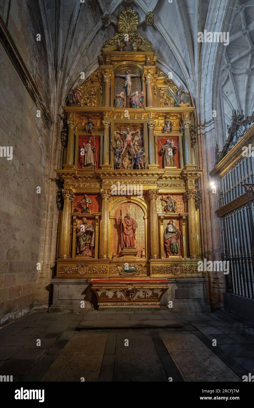 Chapel of Saint Andrew (San Andres) at Segovia Cathedral - Segovia, Spain Stock Photo