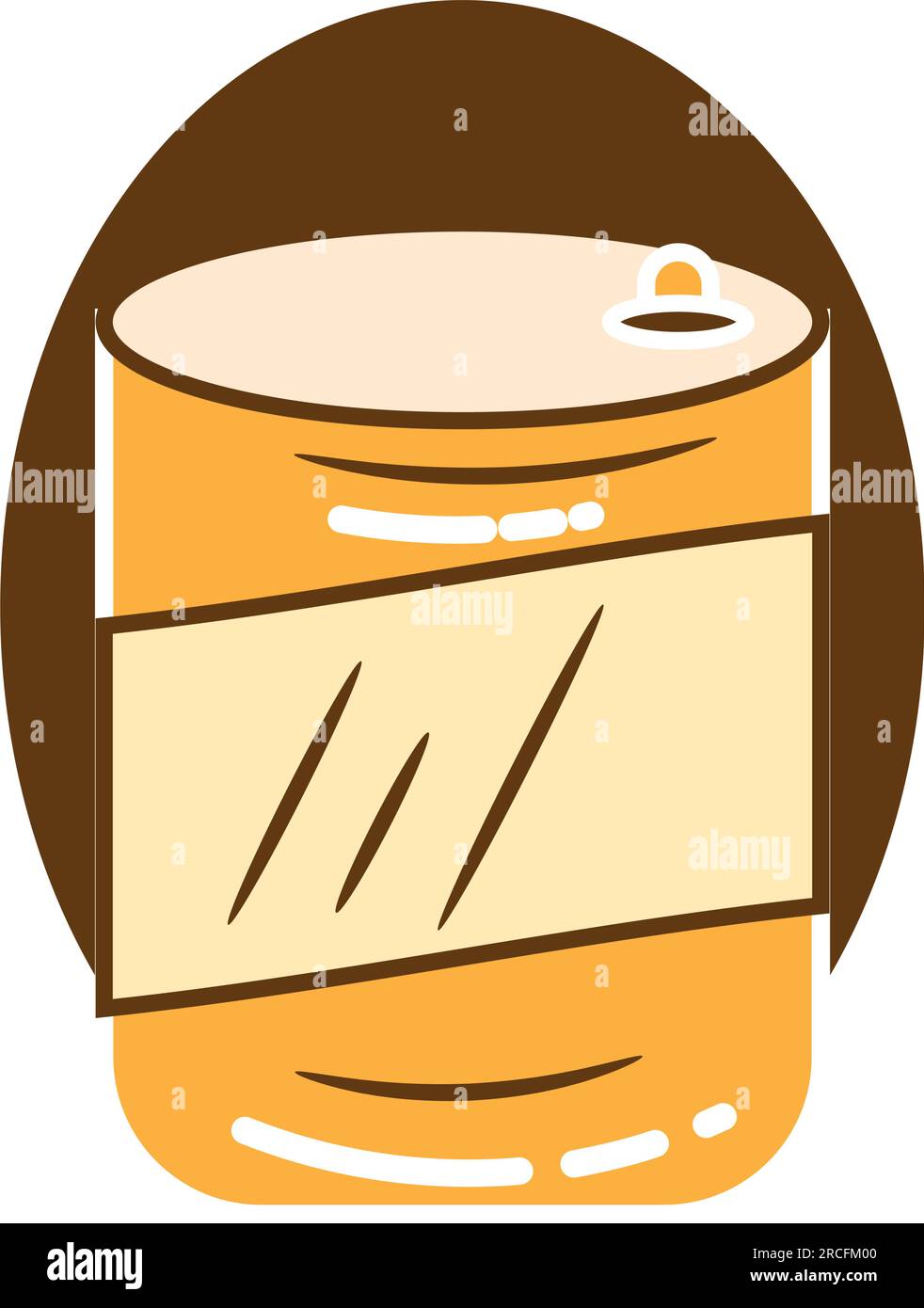 Yellow beer can icon isolated Stock Vector Images - Alamy