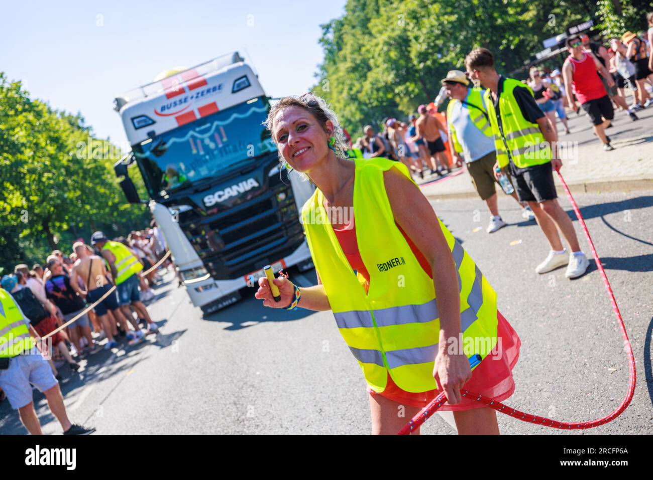 Berlin, Berlin/Germany July 08.2023 Rave the parade in Berlin