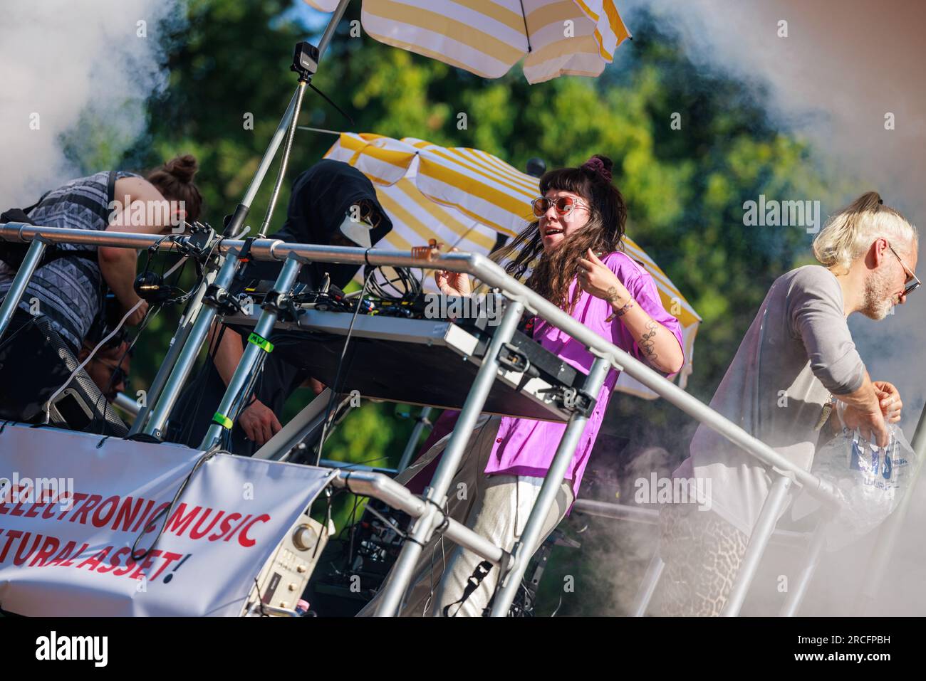 Berlin, Berlin/Germany July 08.2023 Rave the parade in Berlin