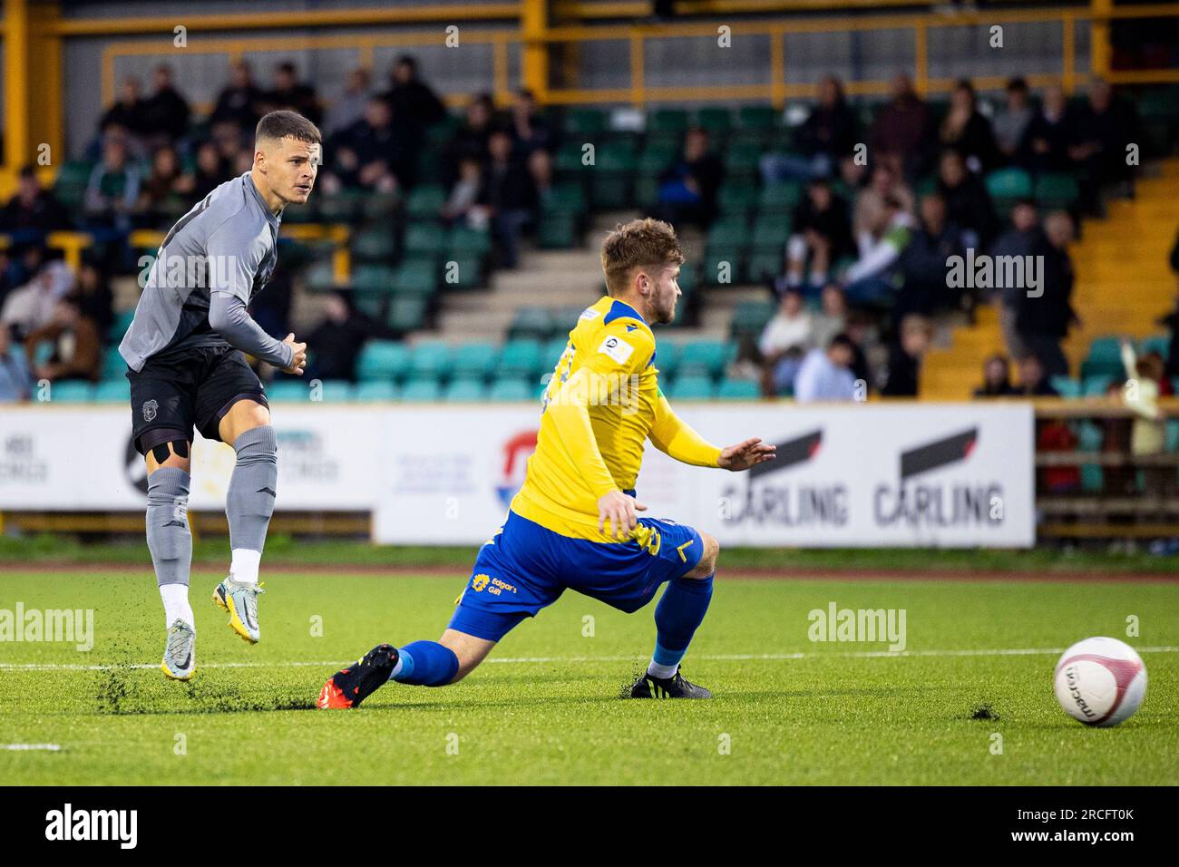 Barry, UK. 14th July, 2023. Kieron Evans of Cardiff City in action