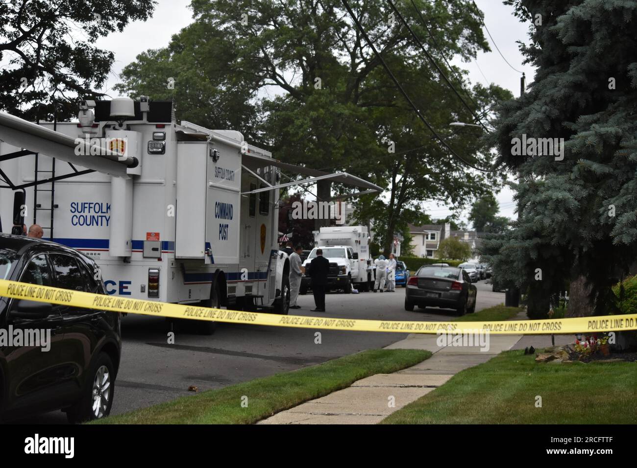United States. 14th July, 2023. Police line tape and numerous