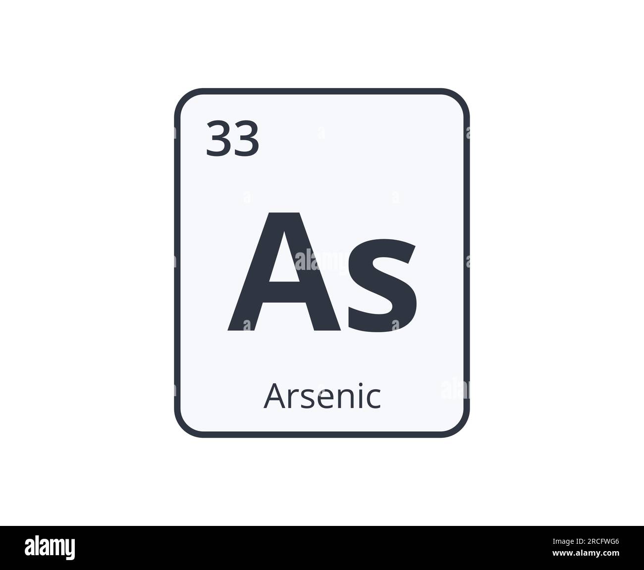 Arsenic Chemical Element Graphic for Science Designs Stock Vector Image