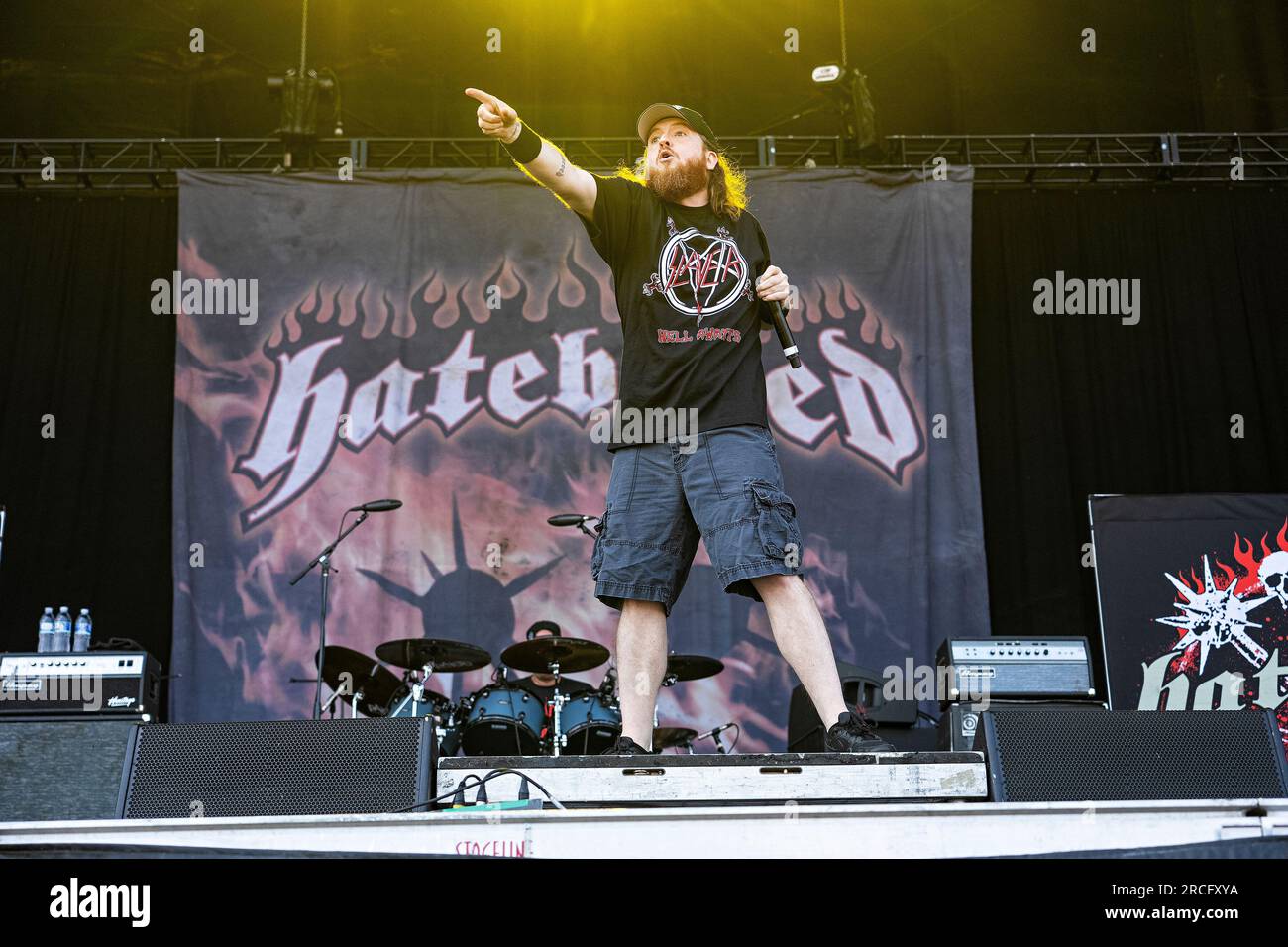 Jamey Jasta of Hatebreed performs at Inkcarceration Music and Tattoo ...