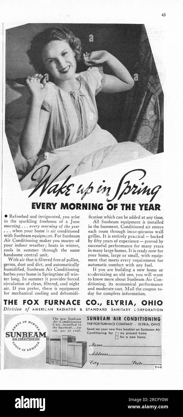 Vintage Time Magazine 6 July 1936 Issue Advert, USA Stock Photo