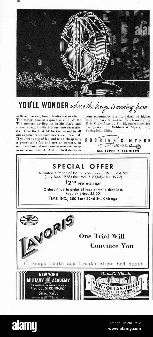 Vintage Time Magazine 6 July 1936 Issue Advert, USA Stock Photo Alamy