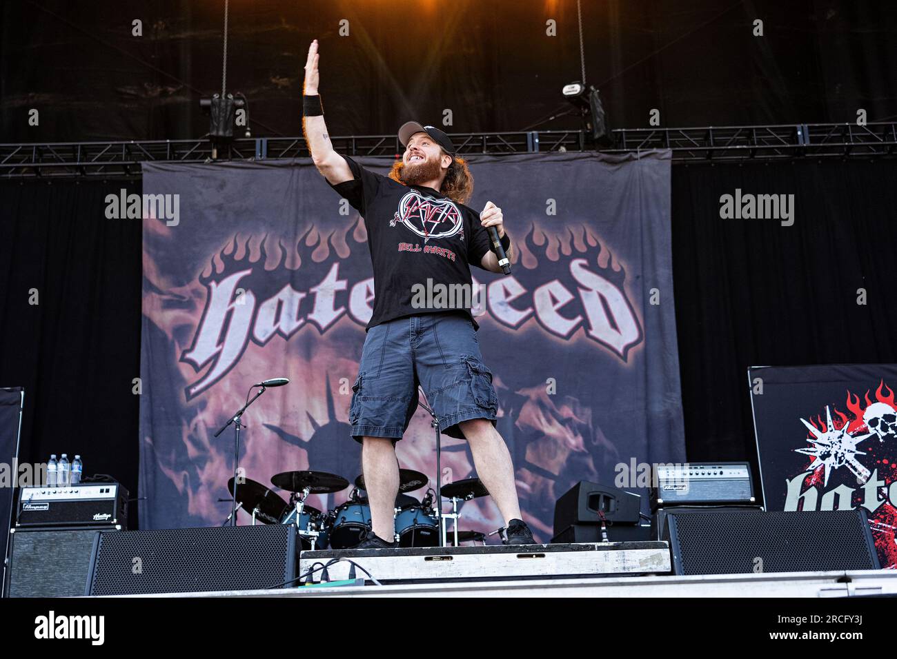 Jamey Jasta of Hatebreed performs at Inkcarceration Music and Tattoo ...