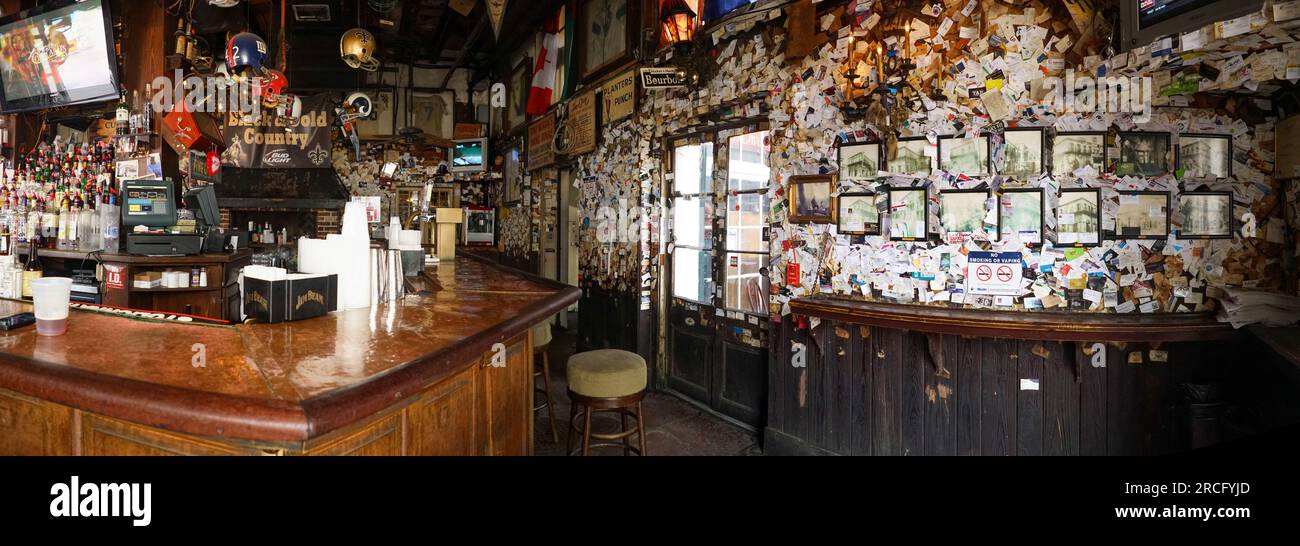 Bar interior, New Orleans, Louisiana, USA Stock Photo