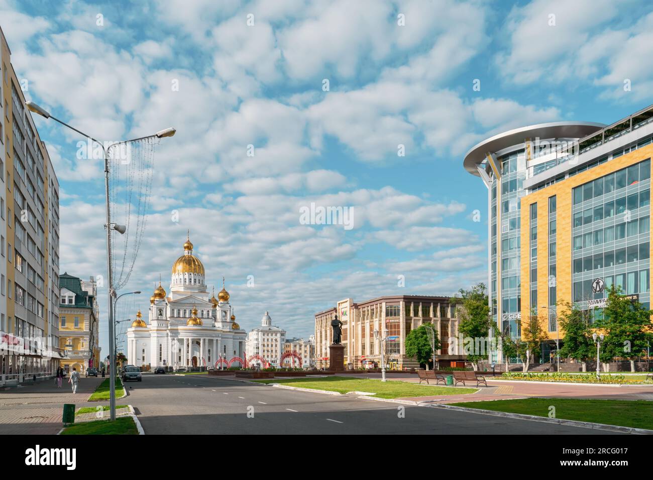 Saransk, Mordovia, Russia. 05.06.2023. Cathedral of St. Theodore Ushakov in Saransk, consecrated in 2009, Russia. It is named after the Russian saint Stock Photo