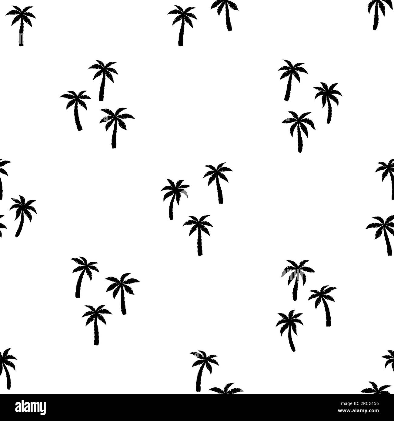 Palm tree seamless pattern. Repeating cute palms background for prints ...