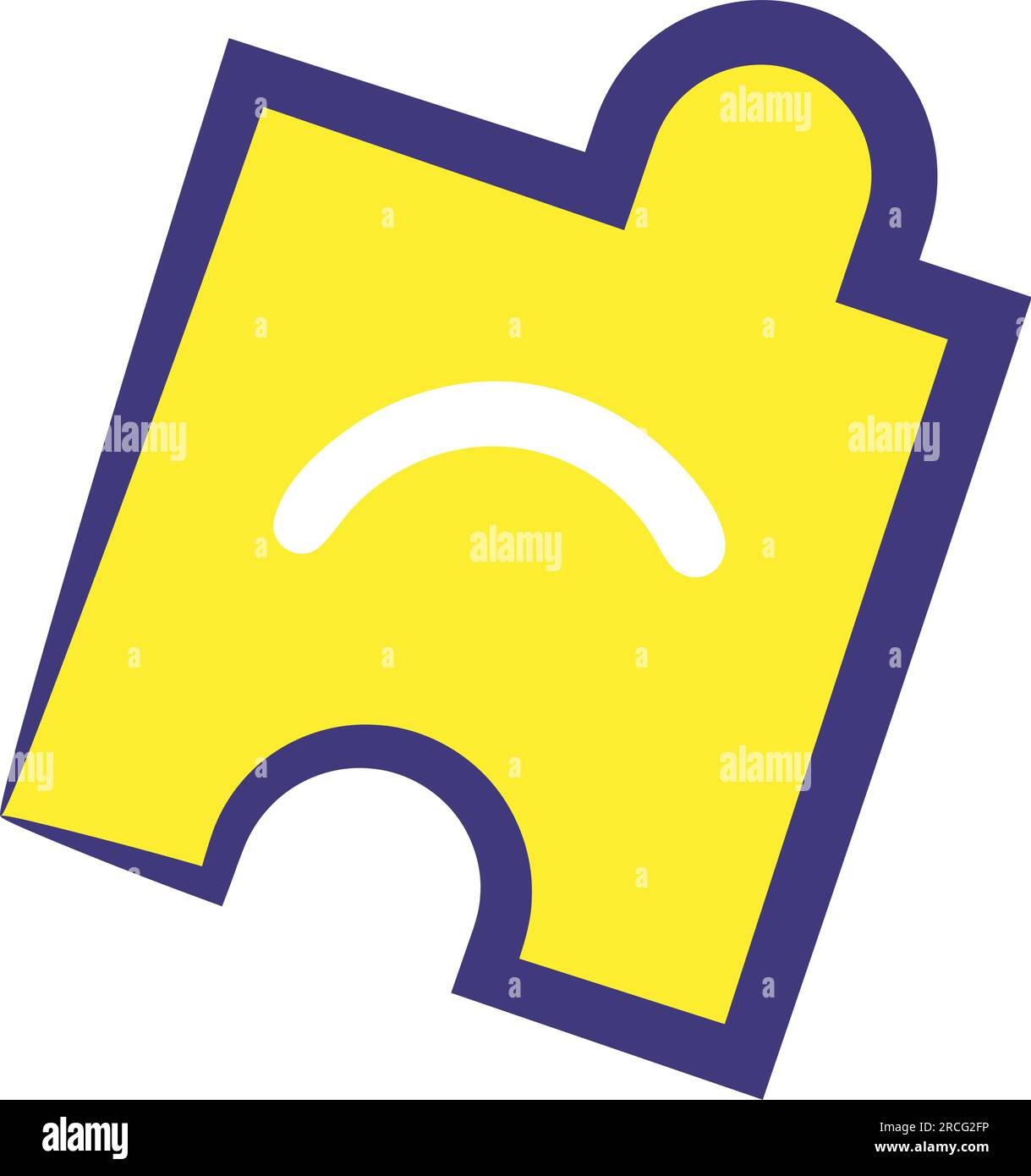 Isolated sketch of a puzzle piece icon Vector Stock Vector Image & Art ...