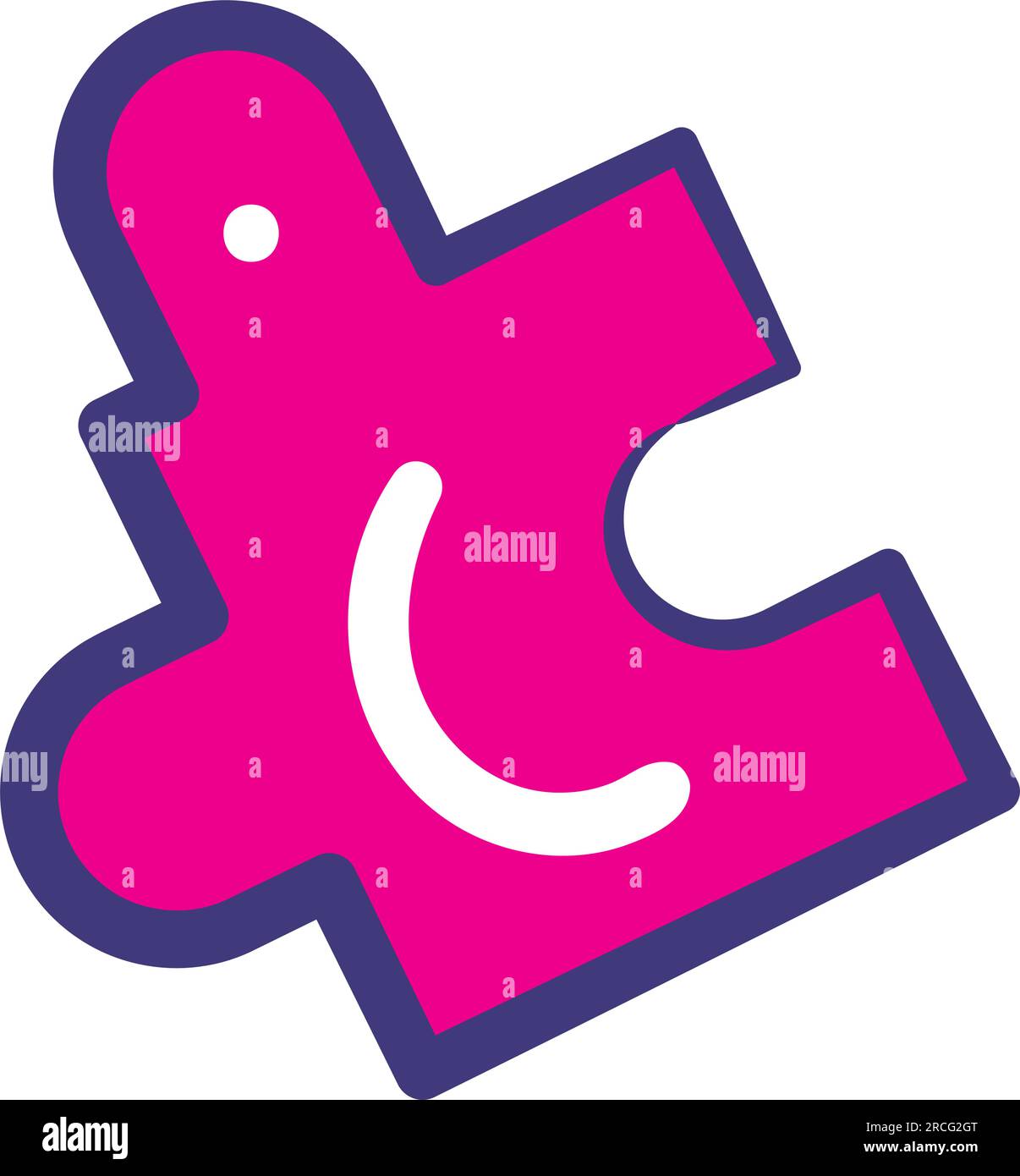 Isolated sketch of a puzzle piece icon Vector Stock Vector Image & Art ...