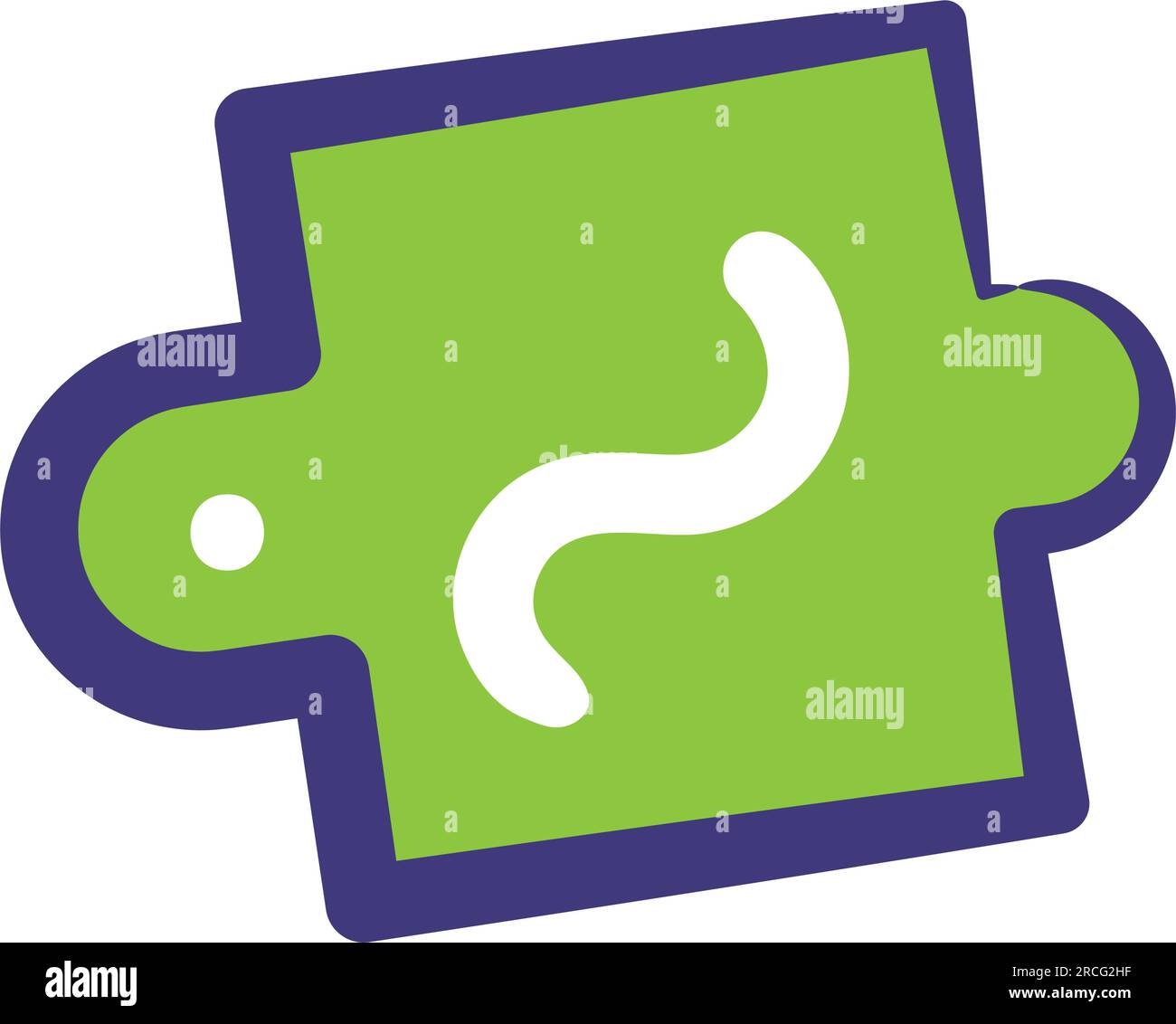 Isolated sketch of a puzzle piece icon Vector Stock Vector Image & Art ...