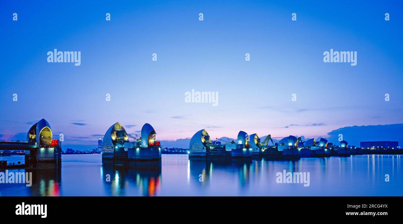 Thames Barrier, London, England, UK Stock Photo