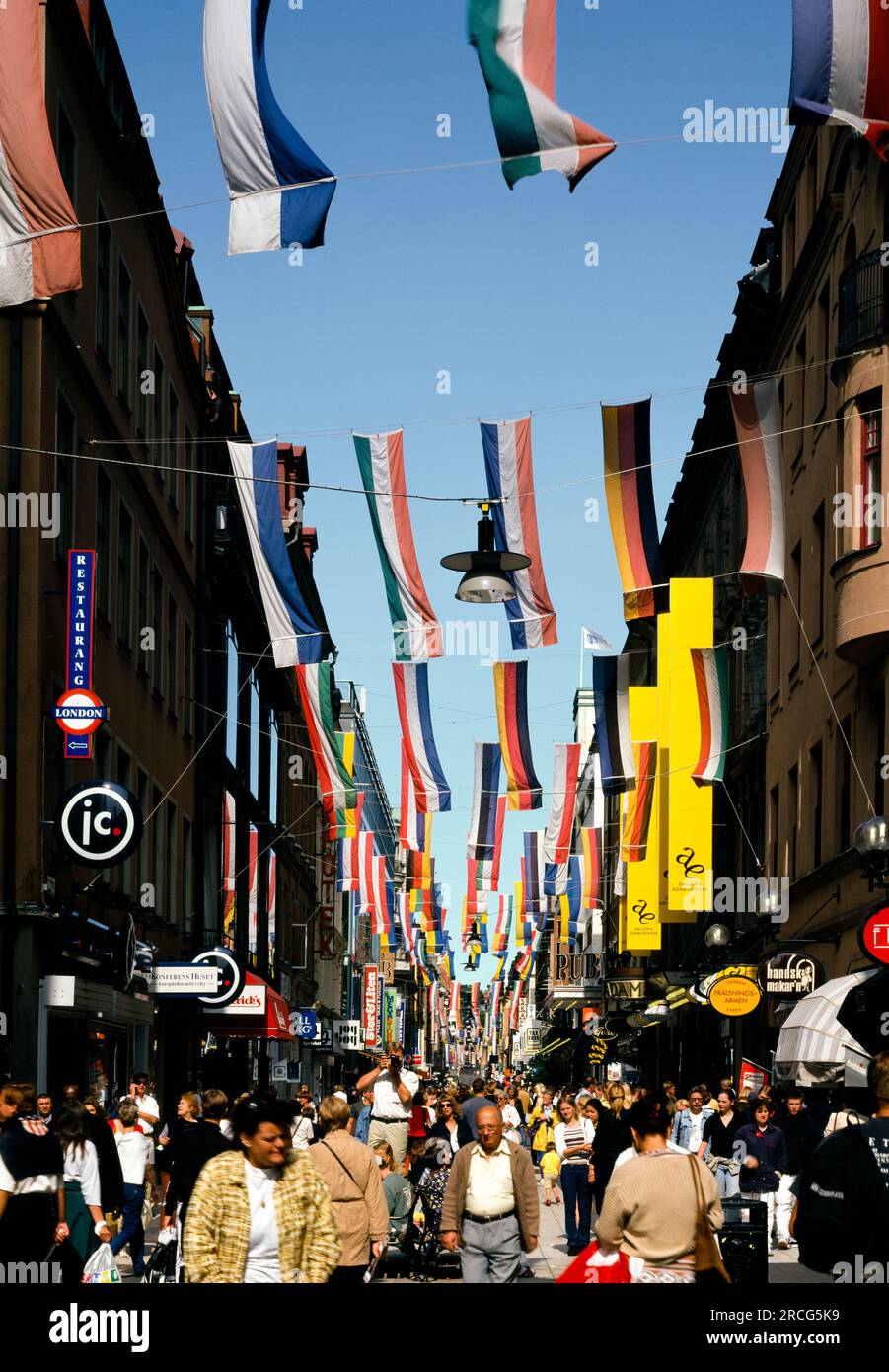 Drottninggatan, Stockholm, Sweden Stock Photo