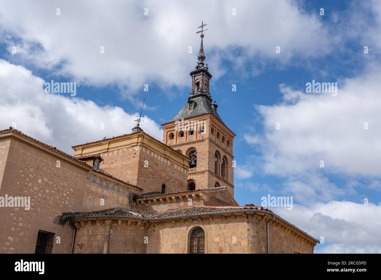 Church of San Martin Tower - Segovia, Spain Stock Photo