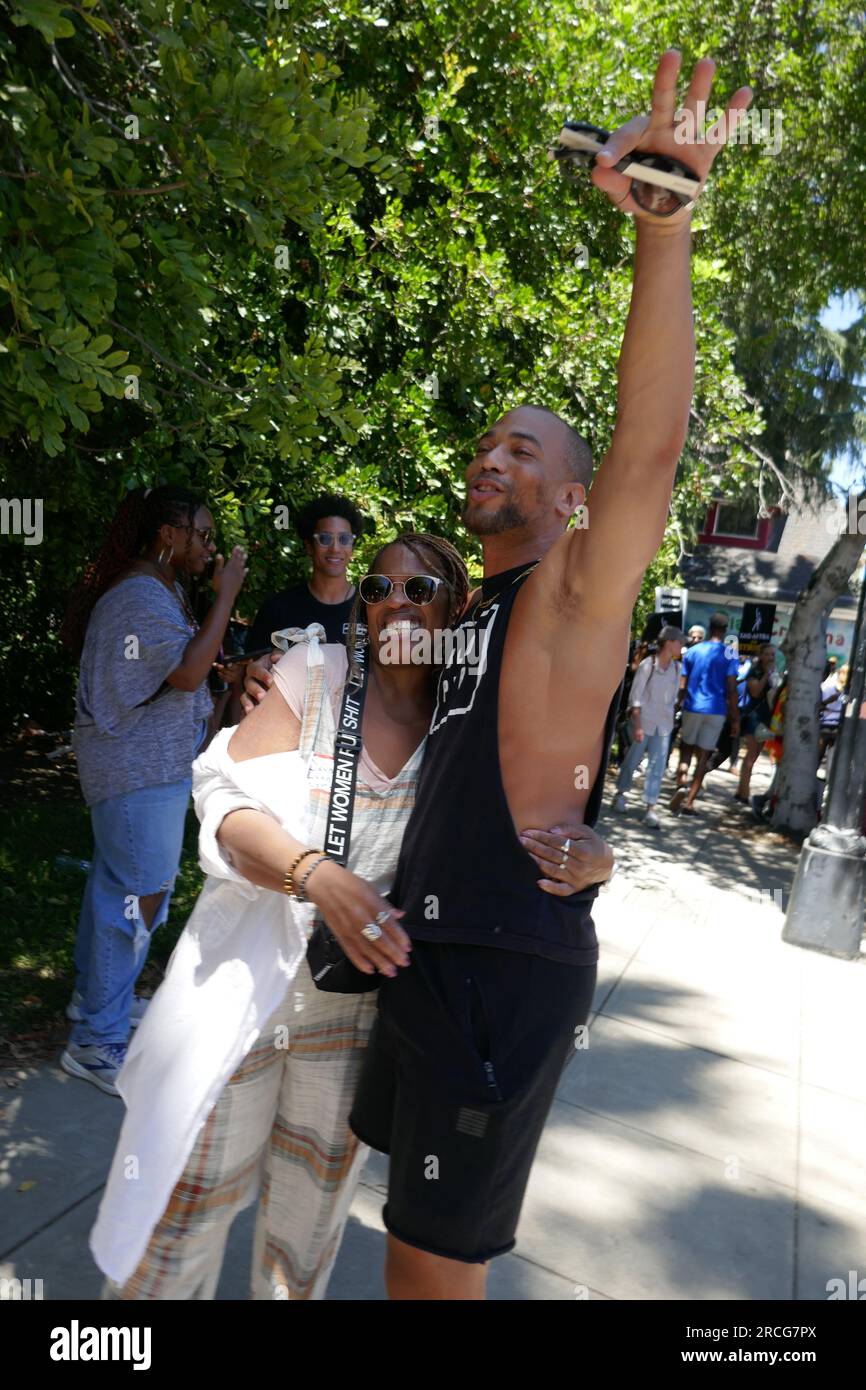 Burbank, California, USA 14th July 2023 Actor Kendrick Sampson at SAG