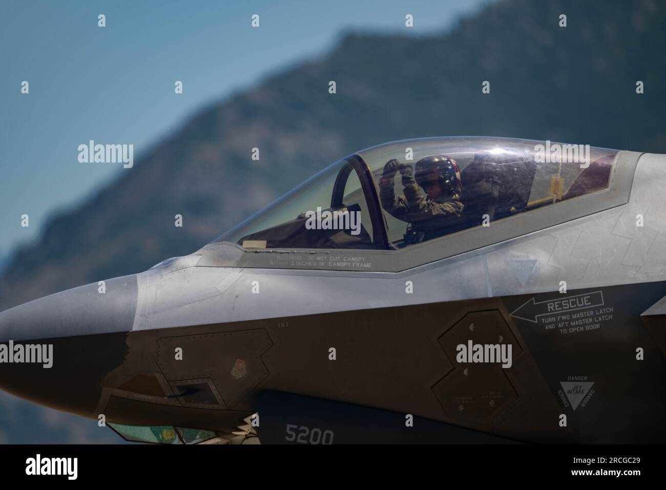 U.S. Air Force Maj. Kristin “BEO” Wolfe, F-35A Lightning II ...