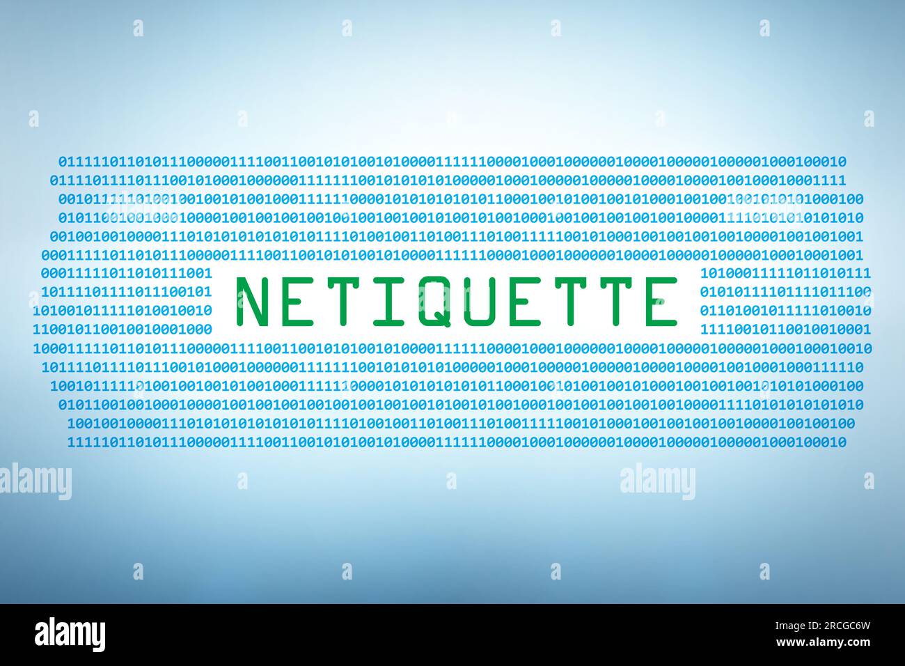 Concept of the etiquette and netiquette Stock Photo Alamy