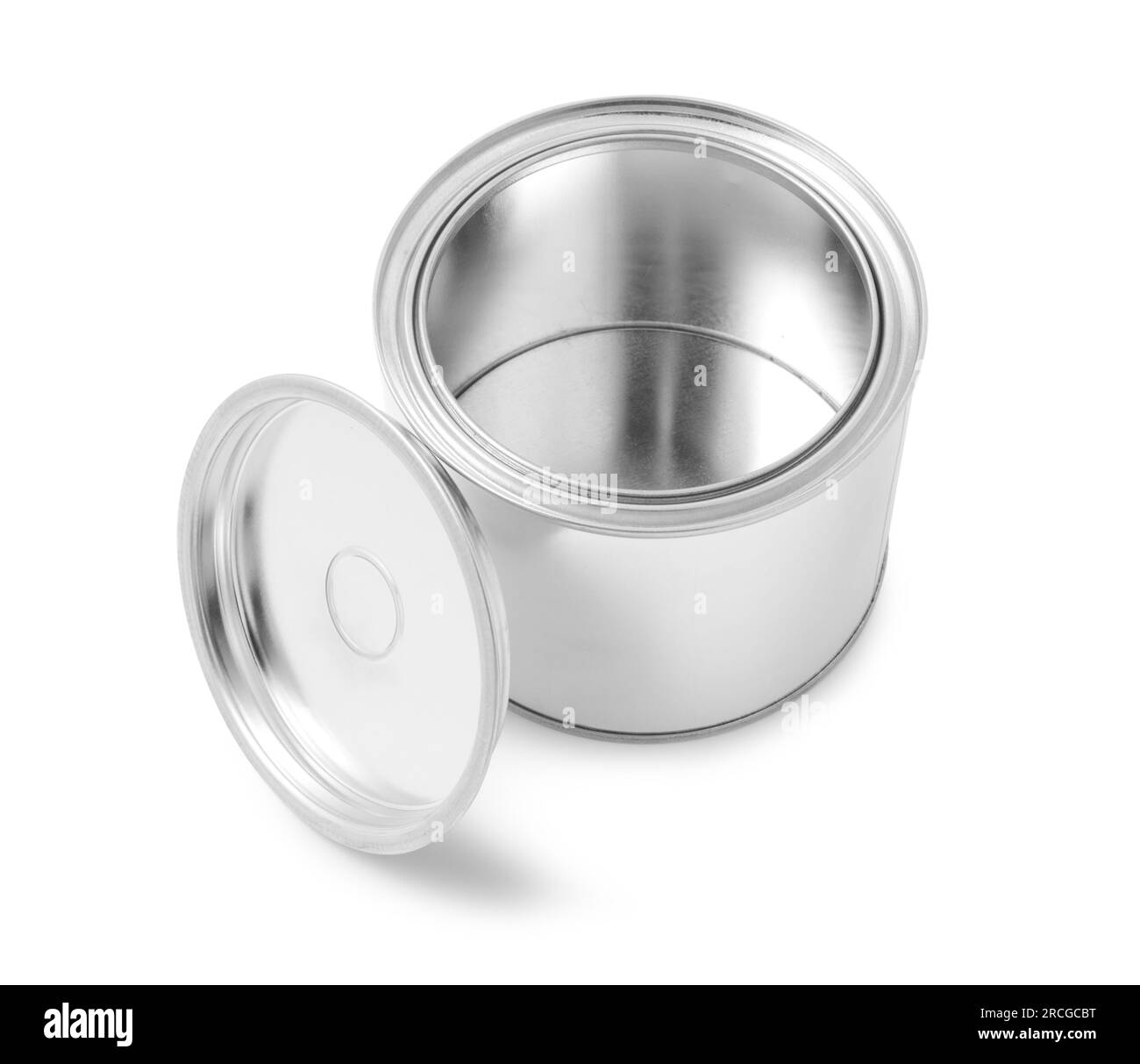 New empty paint can isolated on white Stock Photo Alamy