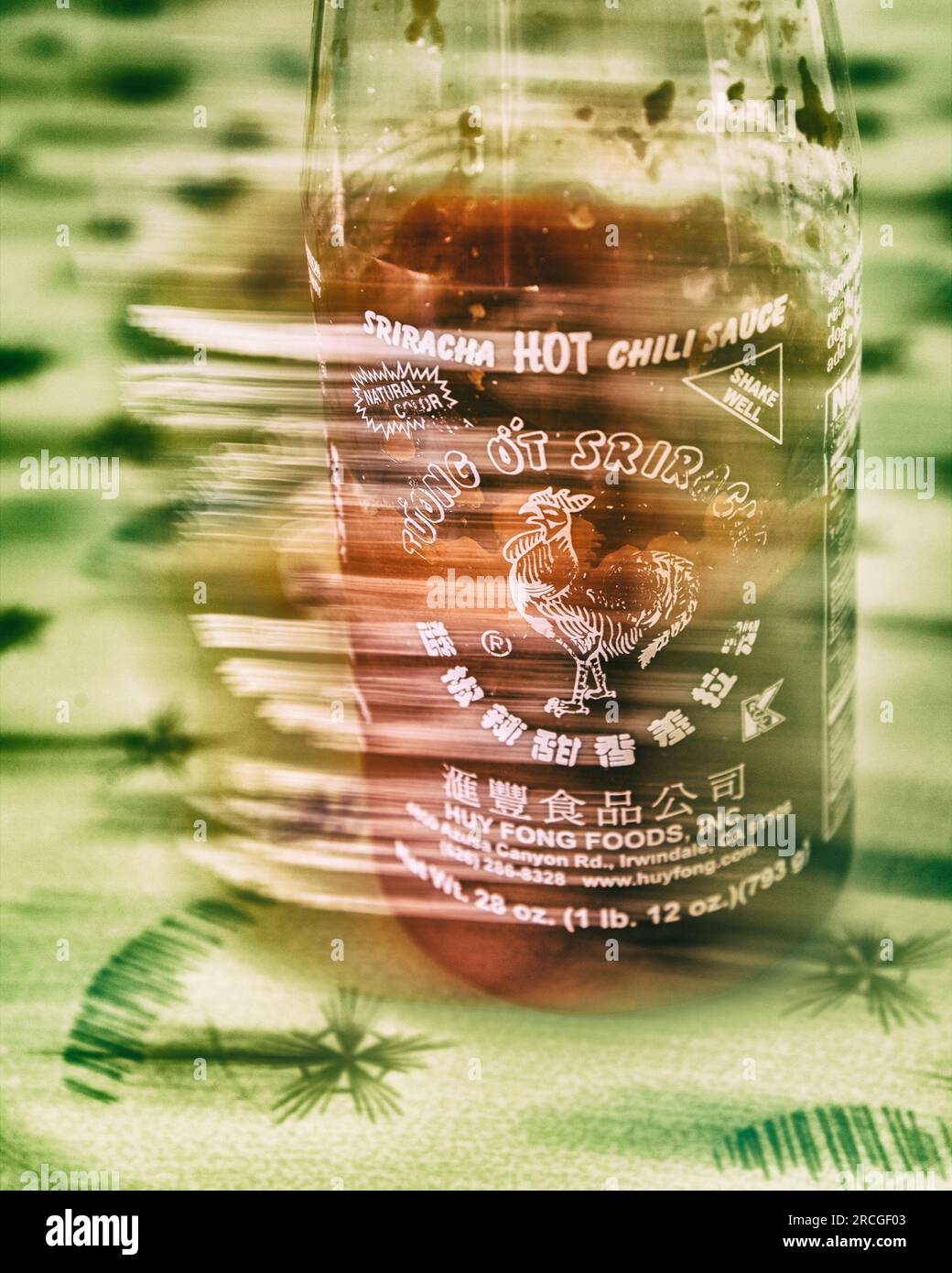 Los Angeles, CA, USA June 14, 2023 A close up of Sriracha hot chili