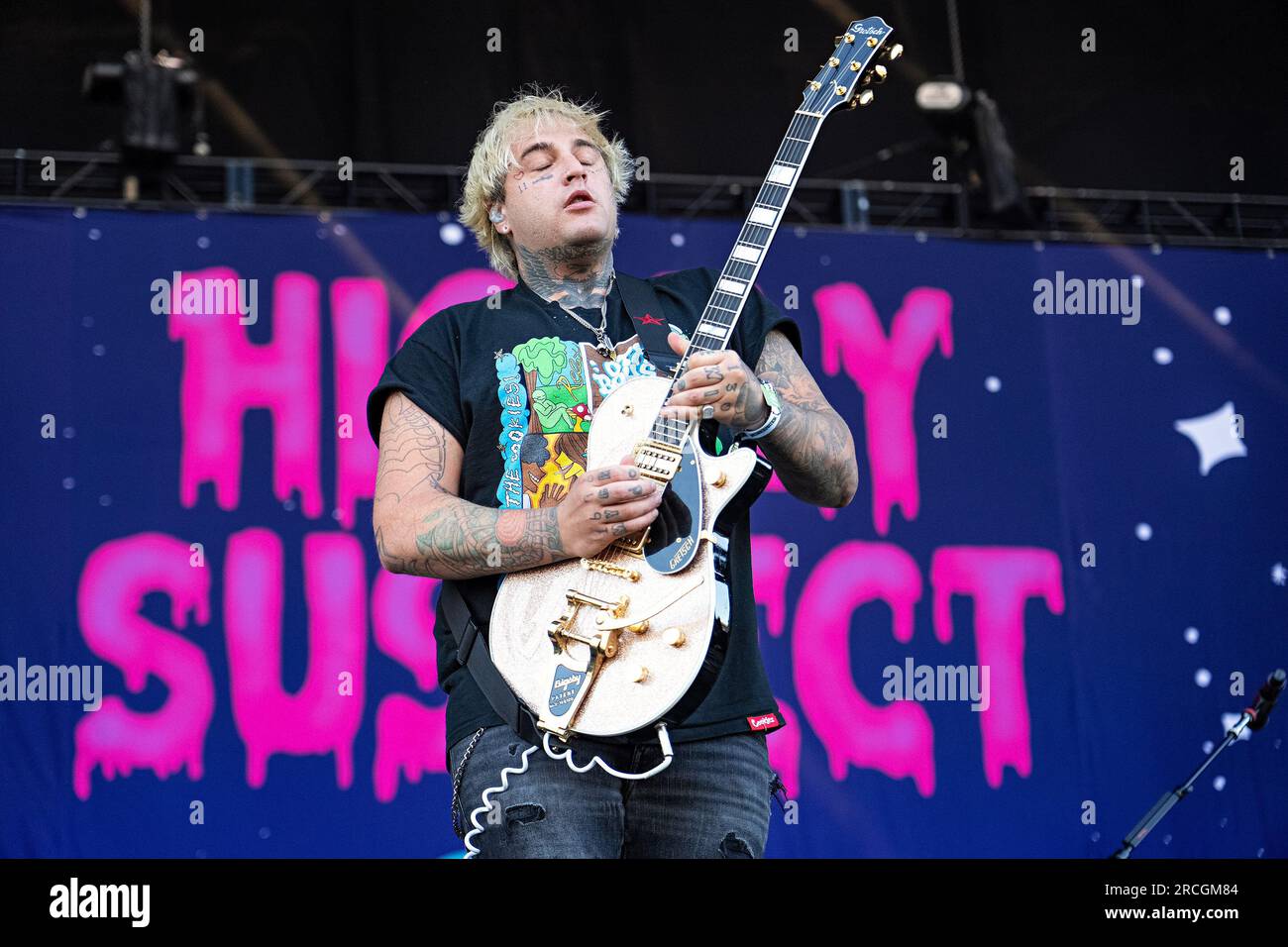 Johnny Stevens of Highly Suspect performs at Inkcarceration