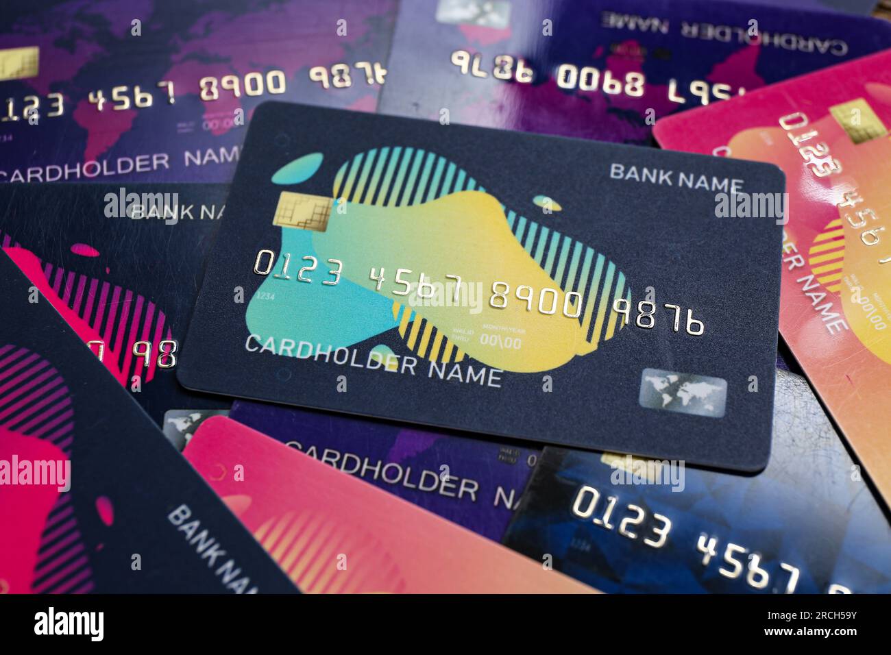 Texture of many credit cards as background Stock Photo - Alamy
